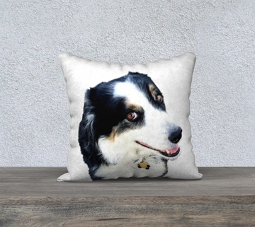 Throw Pillow Cover Baxter The Border Collie